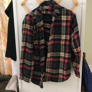 L.L. Bean flannel long sleeved shirt